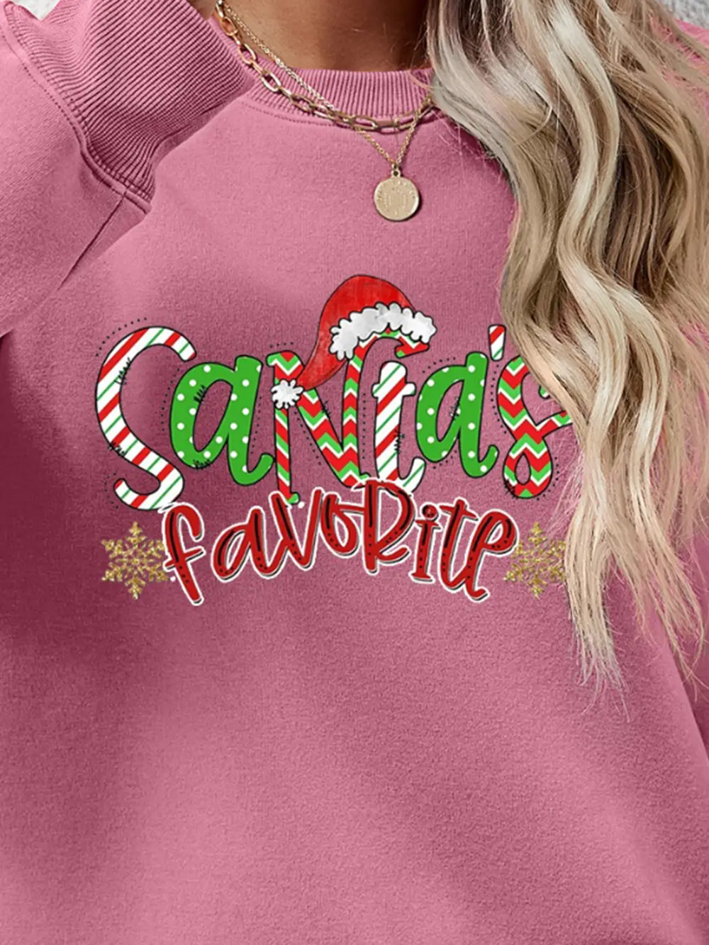 Letter Graphic Round Neck Long Sleeve Sweatshirt, image 8