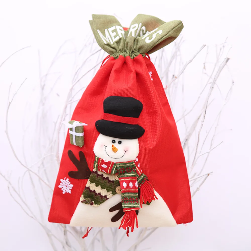 Drawstring Christmas Gift Bag, image 3