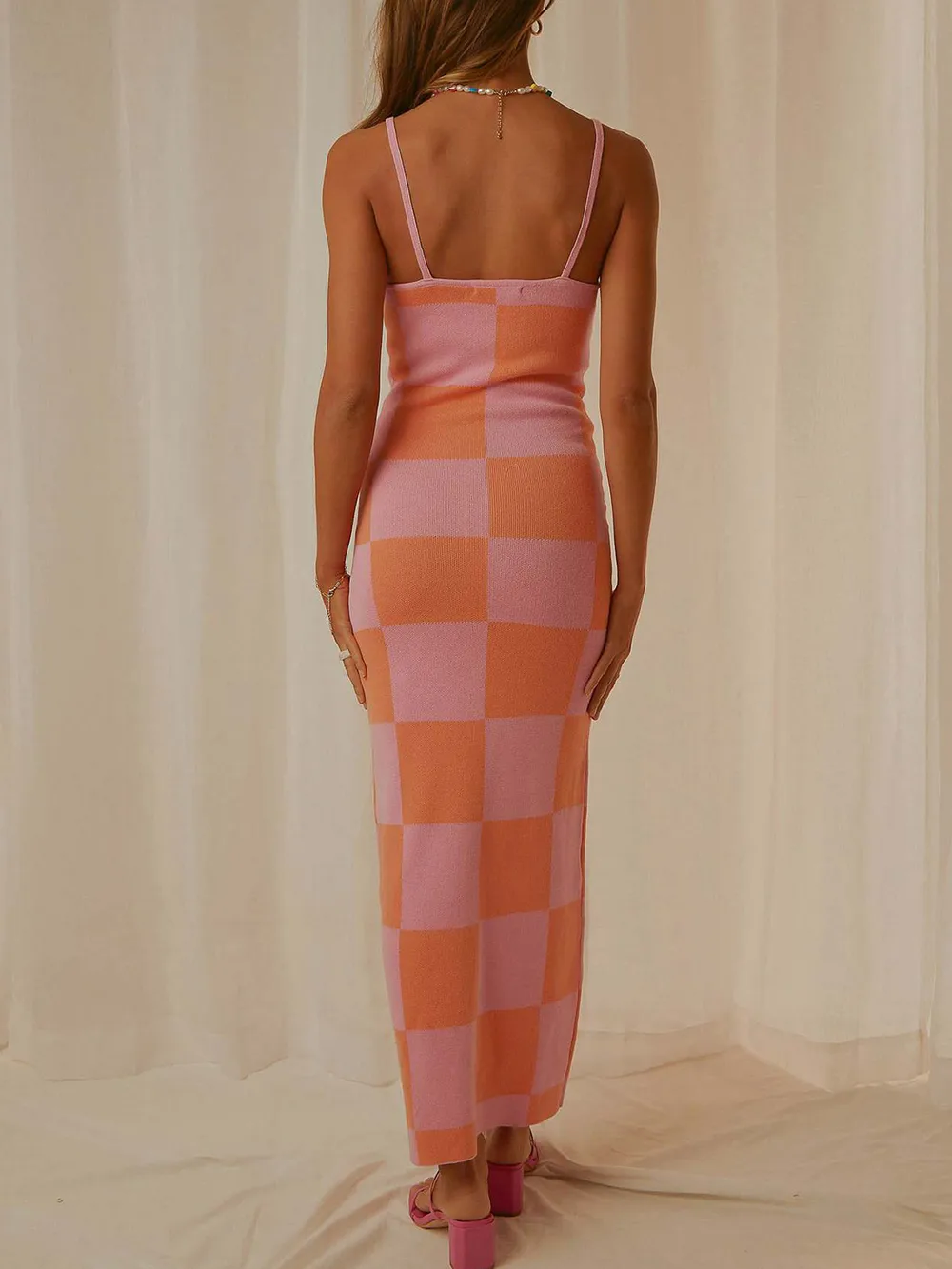 Spaghetti Strap Maxi Sweater Dress, image 7