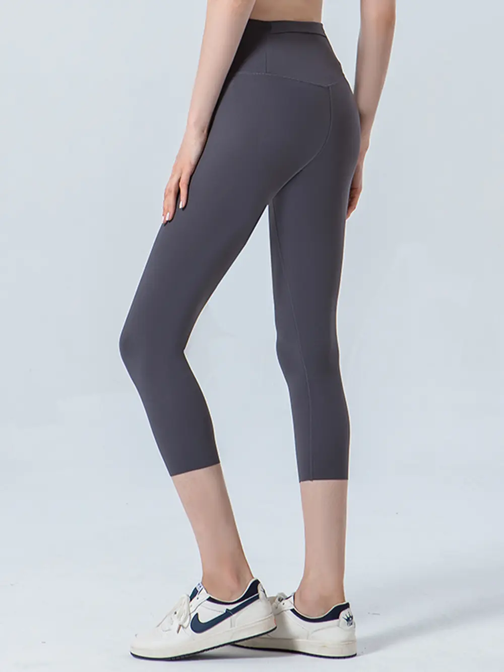 Wide Waistband Cropped Sports Leggings, image 17