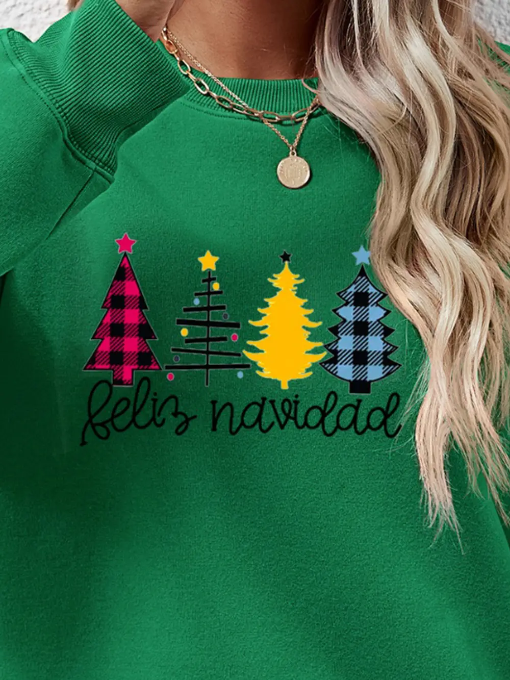 Round Neck Graphic Long Sleeve Sweatshirt, image 21