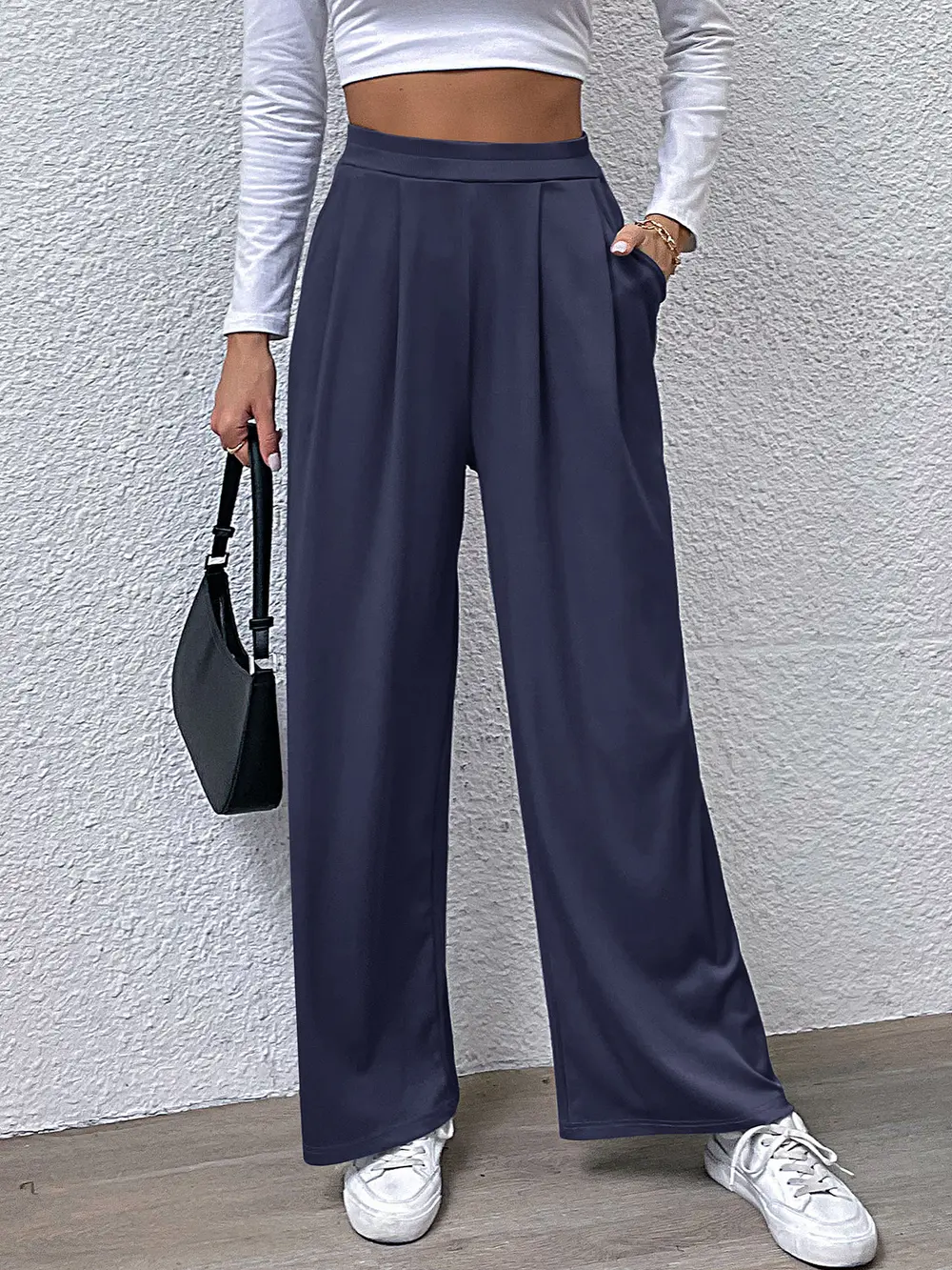 High Waist Straight Pants, image 9