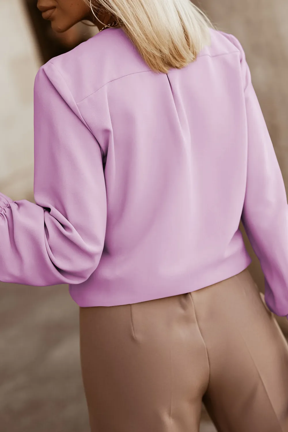 Button Up Round Neck Long Sleeve Shirt, image 35