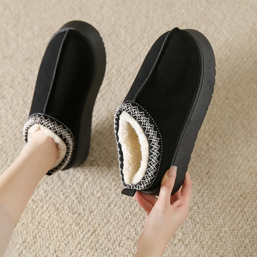 Faux Fur Center-Seam Slippers, image 5