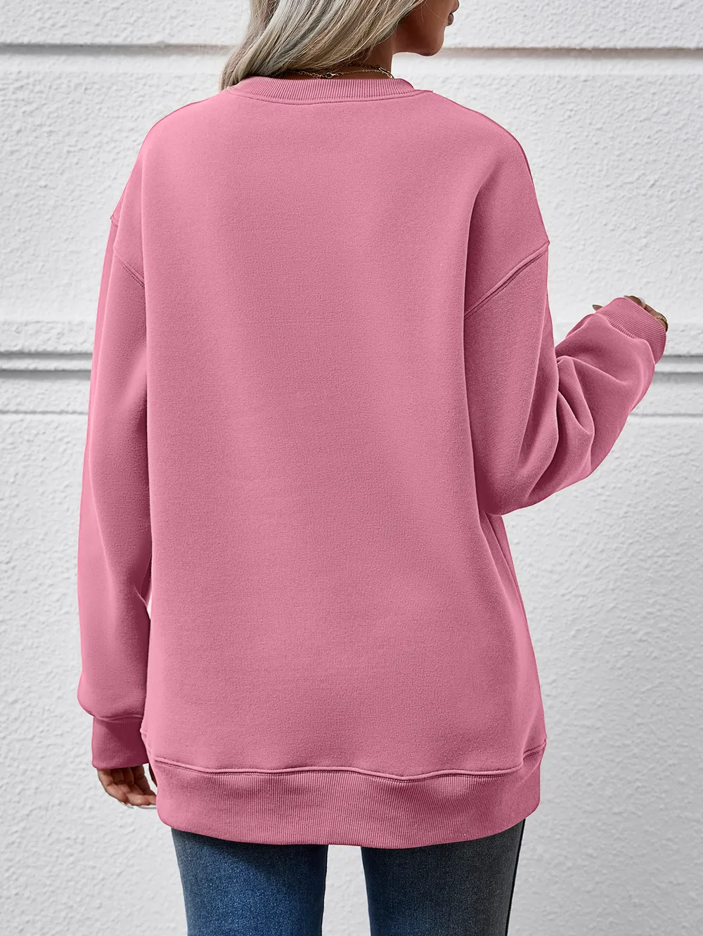 Round Neck Long Sleeve Sweatshirt, image 3