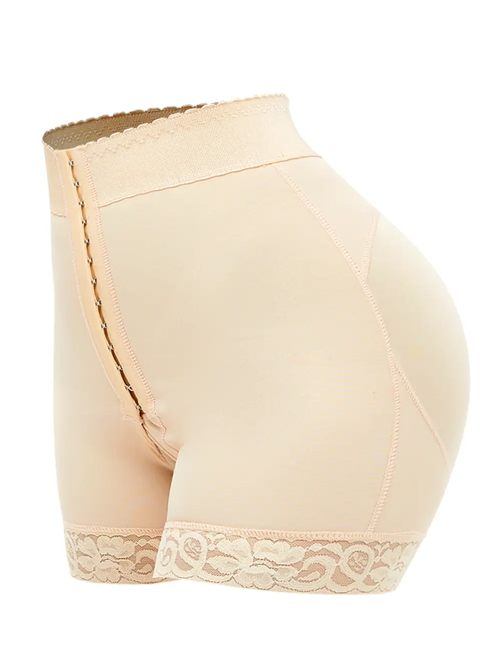 Full Size Lace Detail Hook-and-Eye Shaping Shorts, image 16