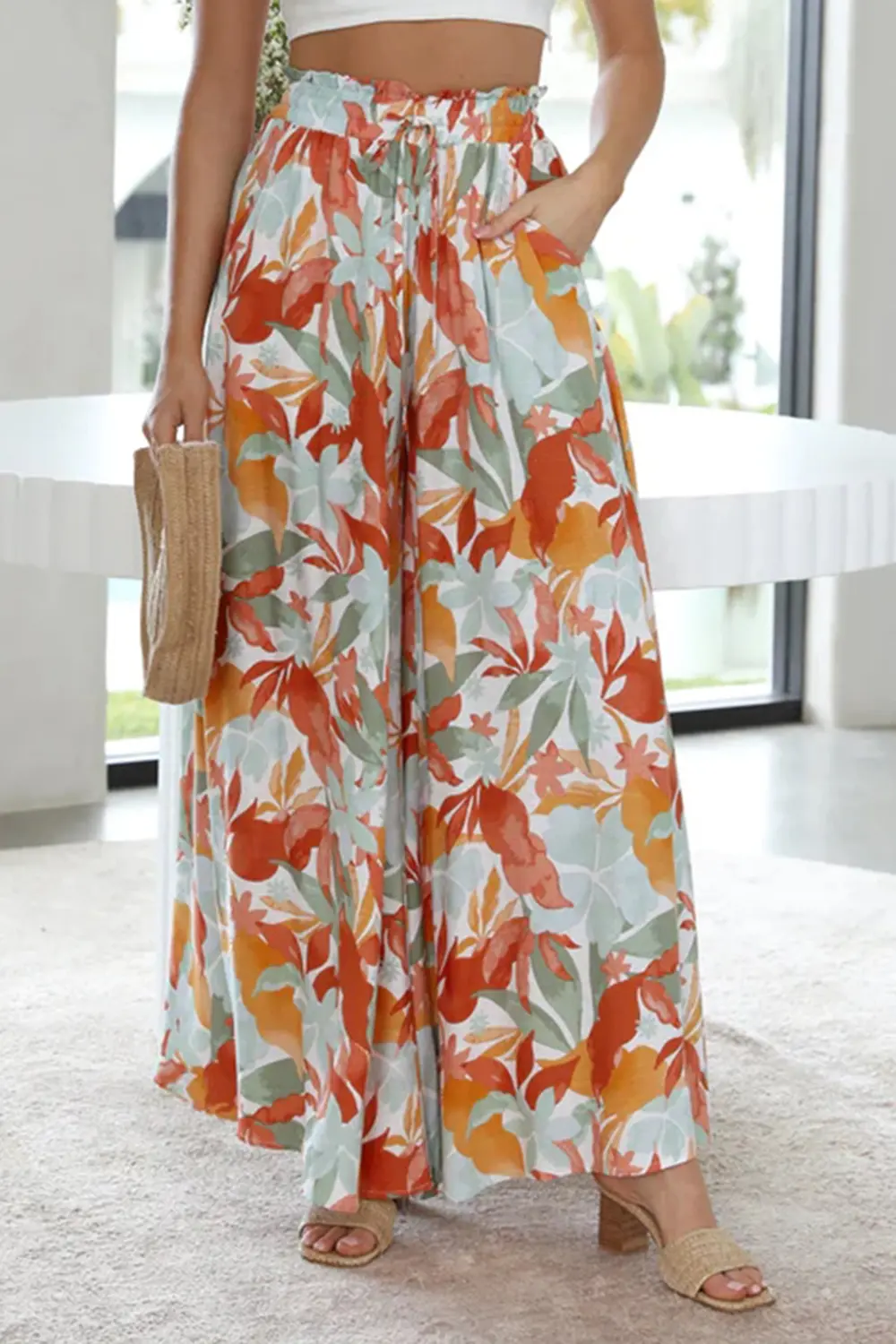 Tied Wide Leg Pants, image 2