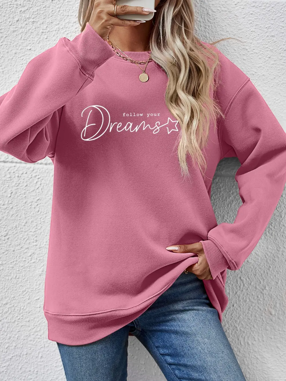 FOLLOW YOUR DREAMS Graphic Sweatshirt, image 11