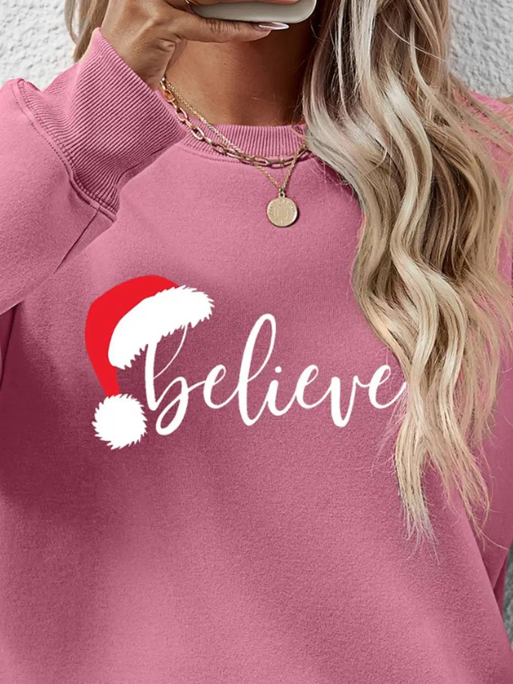 BELIEVE Graphic Long Sleeve Sweatshirt, image 9