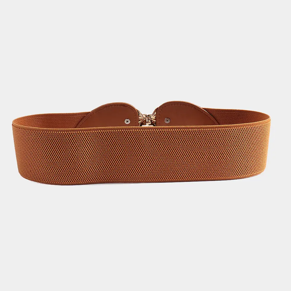 Alloy Leaf Buckle Elastic Belt, image 5