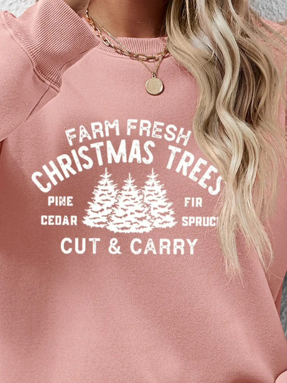 Round Neck Graphic Long Sleeve Sweatshirt, image 5