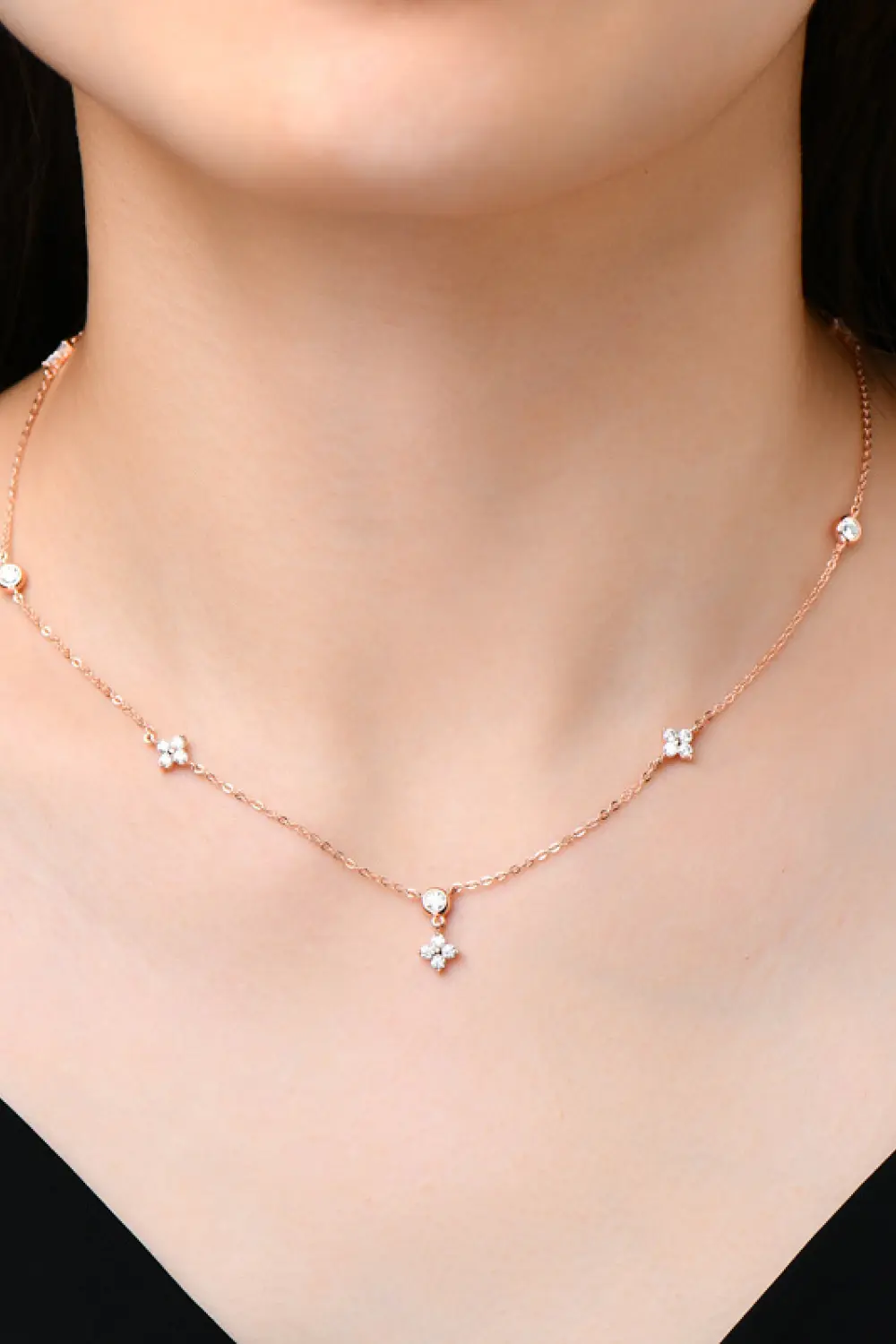 Moissanite 925 Sterling Silver Necklace, image 6
