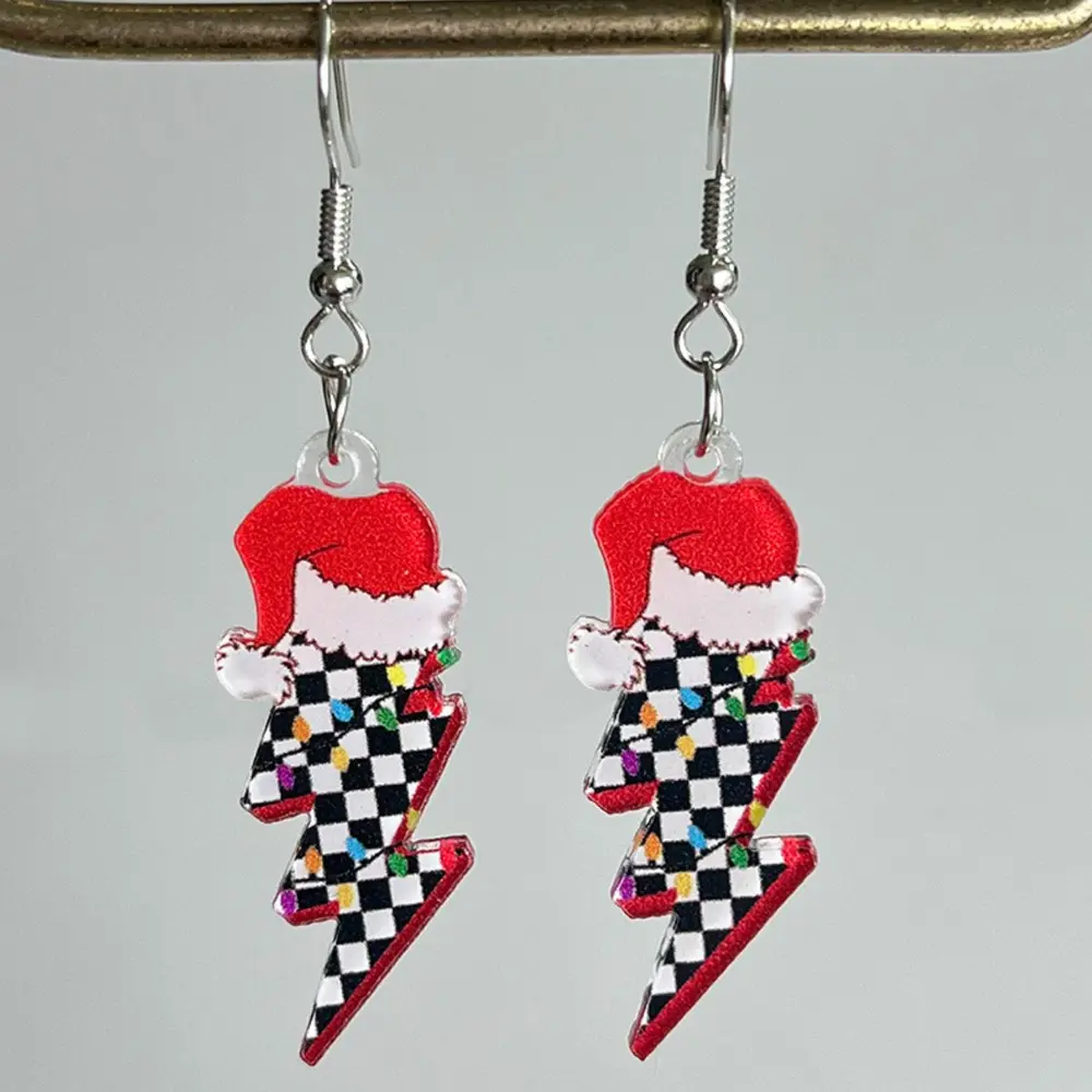 Geometric Shape Acrylic Dangle Earrings, image 8