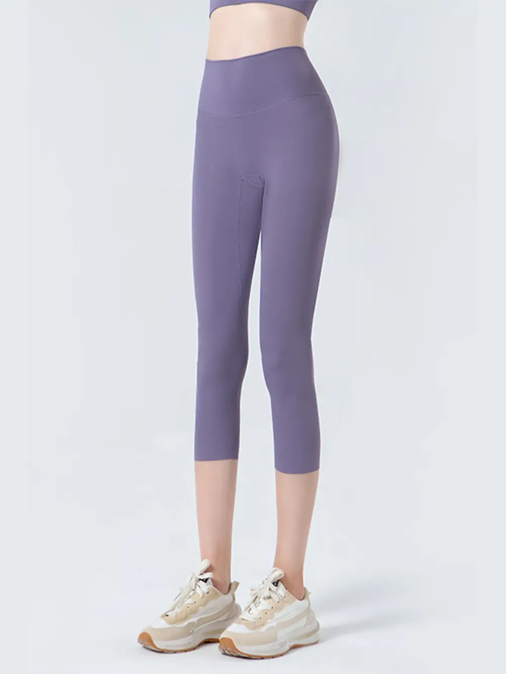 Wide Waistband Cropped Sports Leggings, image 14
