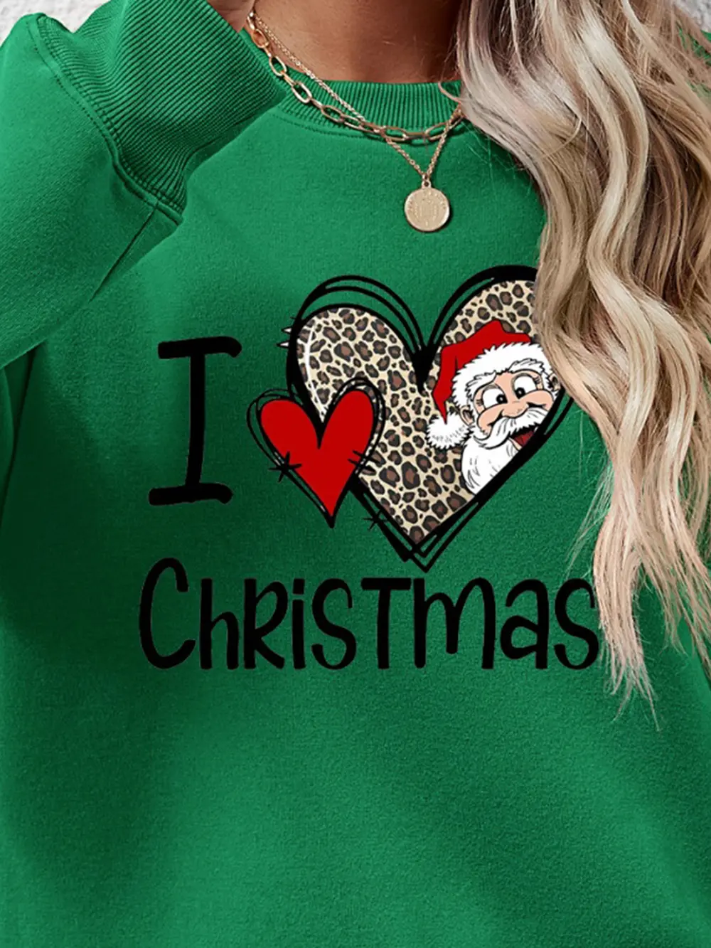 CHRISTMAS Graphic Round Neck Sweatshirt, image 24