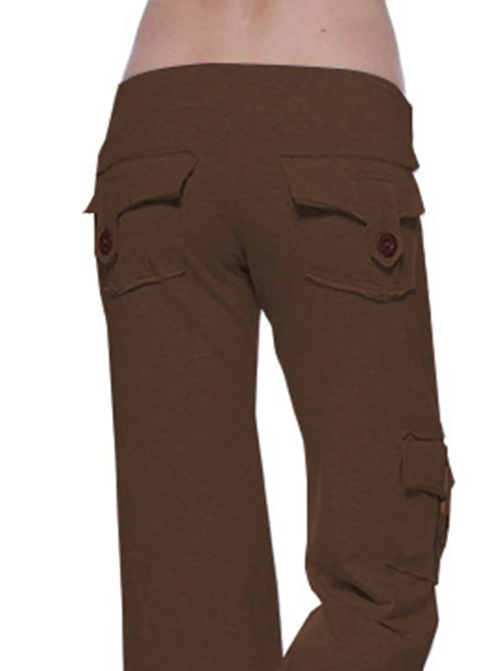 Mid Waist Pants with Pockets, image 28