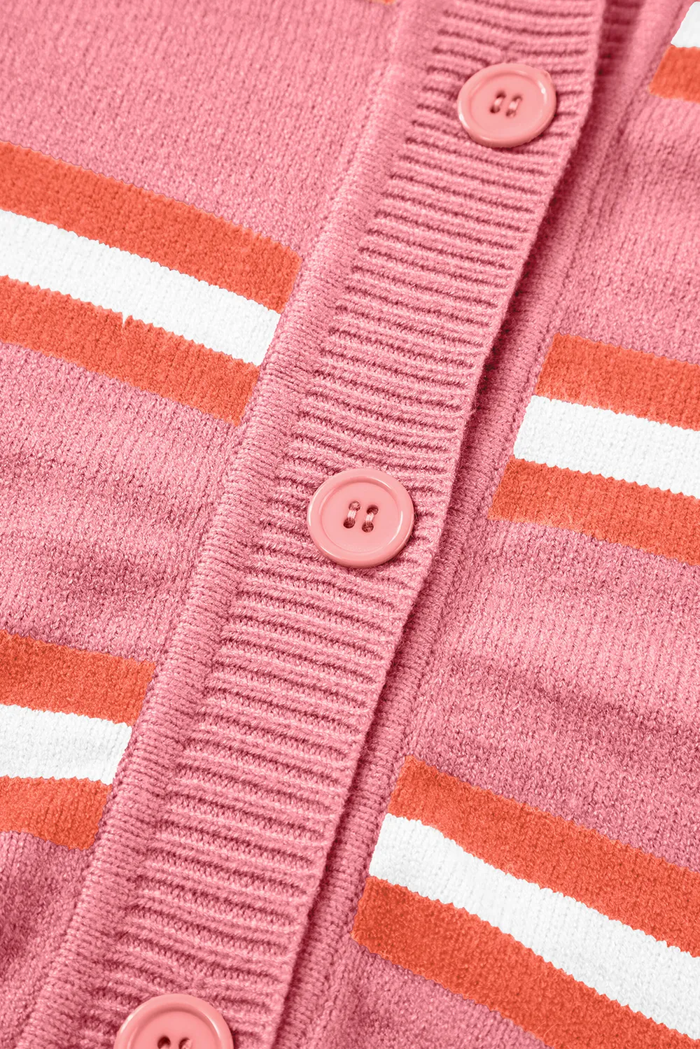 Striped Button Down Long Sleeve Cardigan, image 2