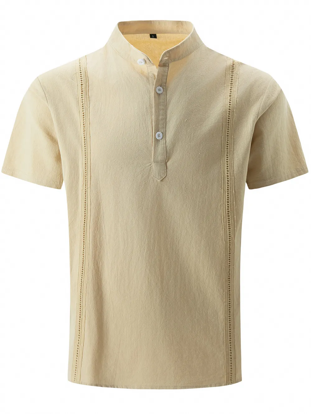 Men's Full Size Button Detail Short Sleeve Shirt Plus Size, image 8