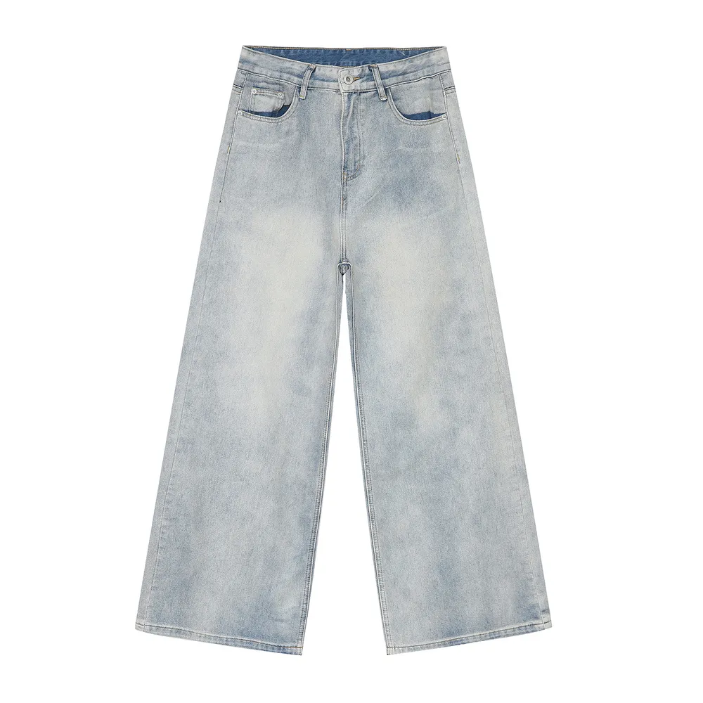 Washed Straight Leg Jeans, image 6