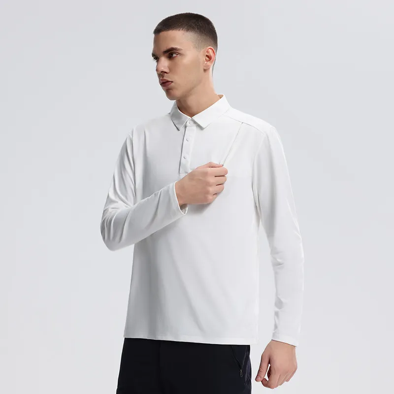 Men's Plus Size Classic Long Sleeve Polo Shirt, image 6