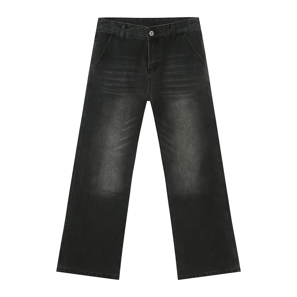 Mid Rise Jeans with Pockets