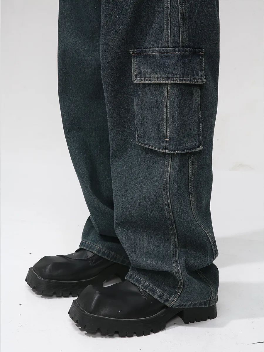 Men's Multi Pocketed Cargo Jeans, image 5