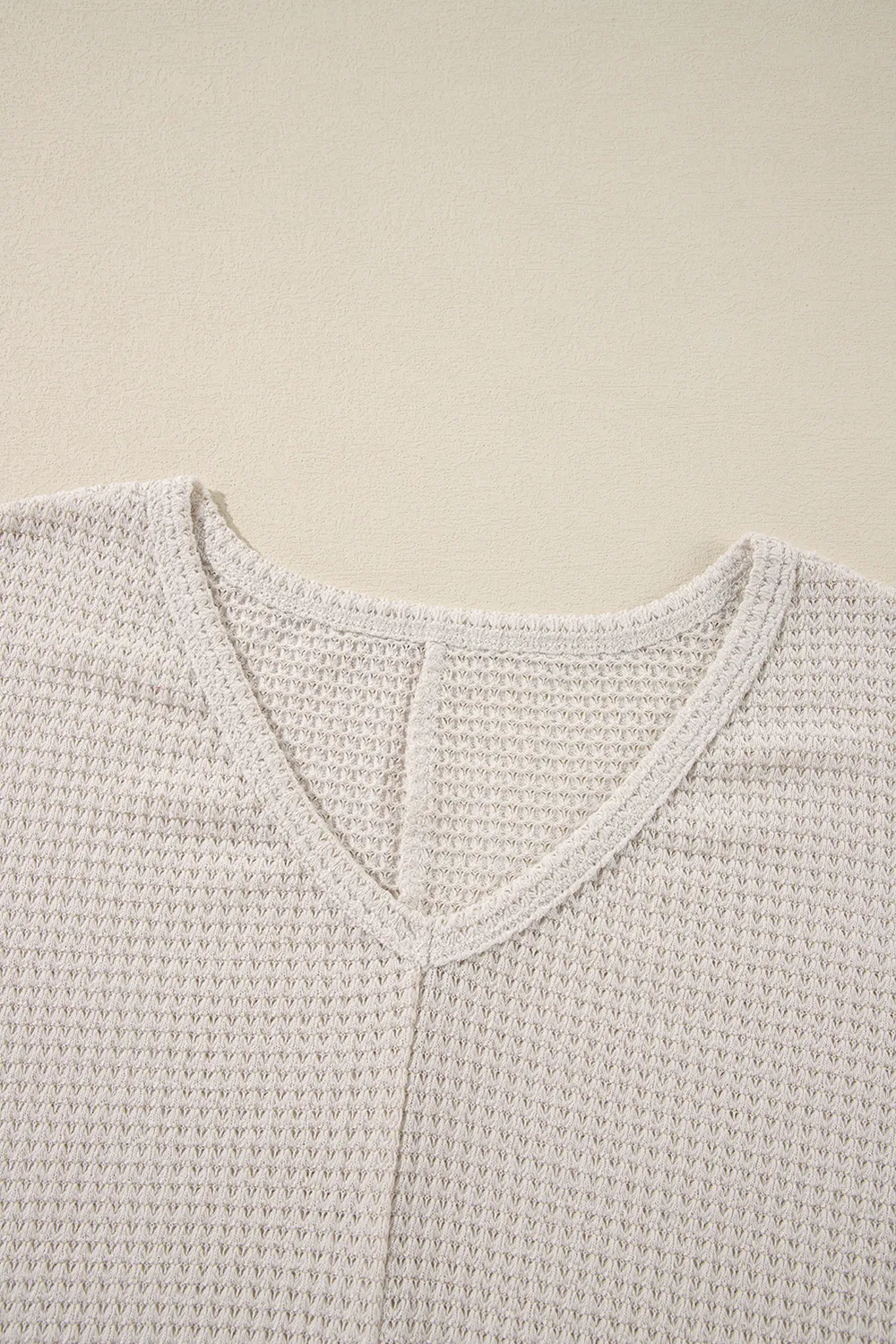 Side Slit V-Neck Long Sleeve Top, image 5