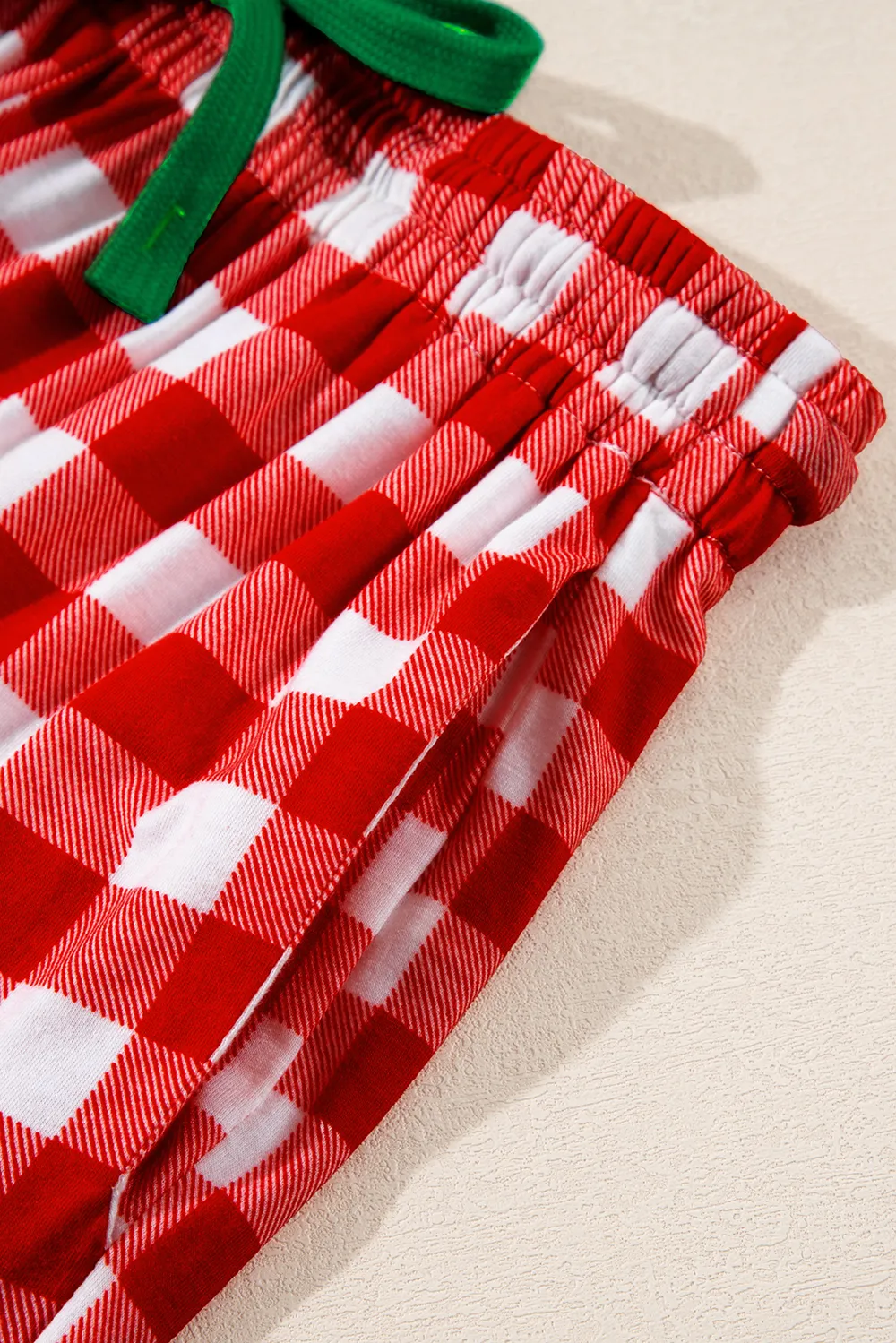 Plaid Collared Neck Long Sleeve Top and Pants Set, image 10