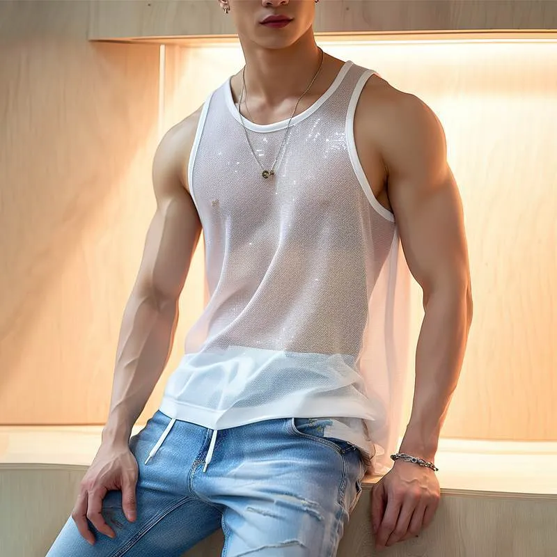 Men's Full Size Round Neck Tank Plus Size, image 2