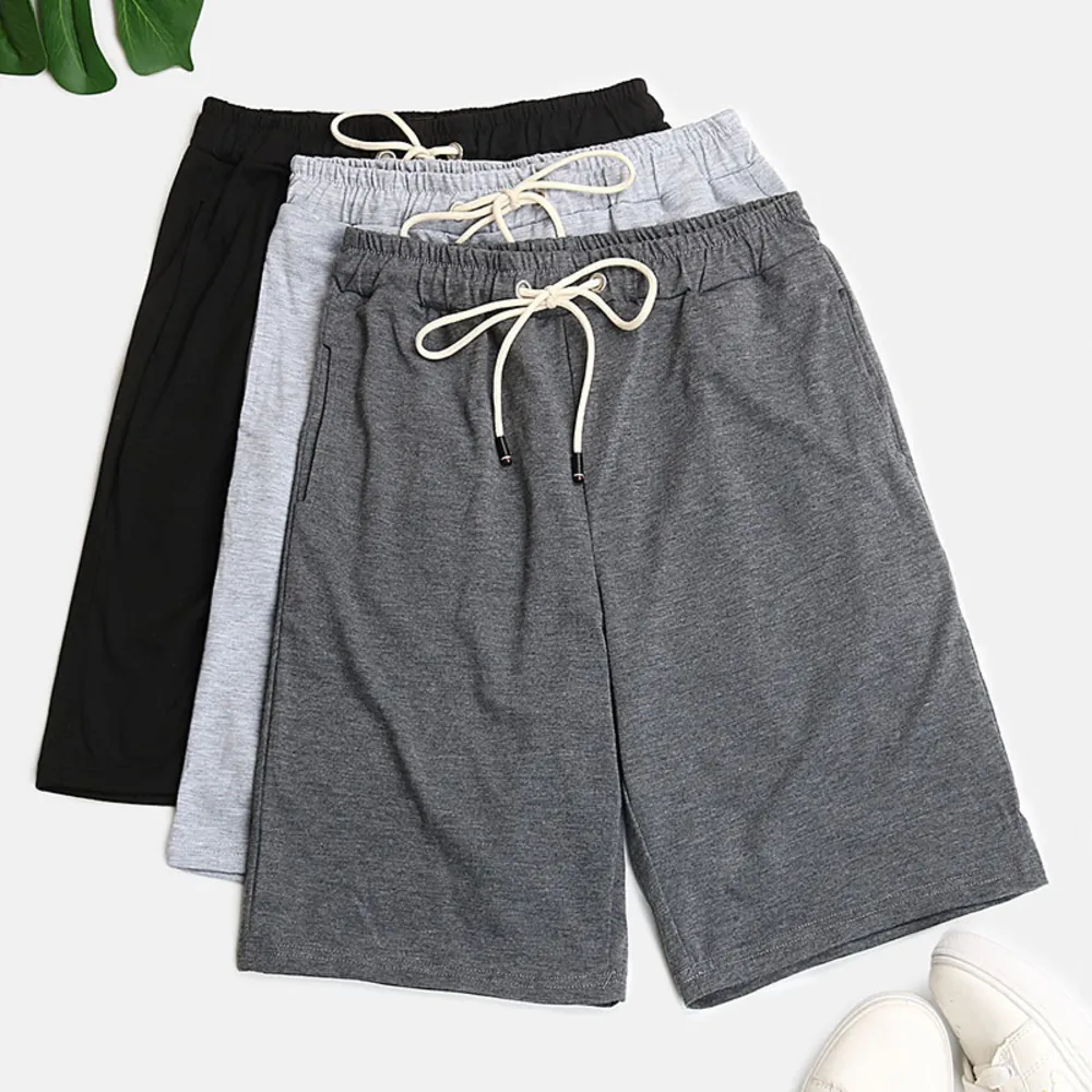 Drawstring Waist Three-Piece Shorts Set, image 2