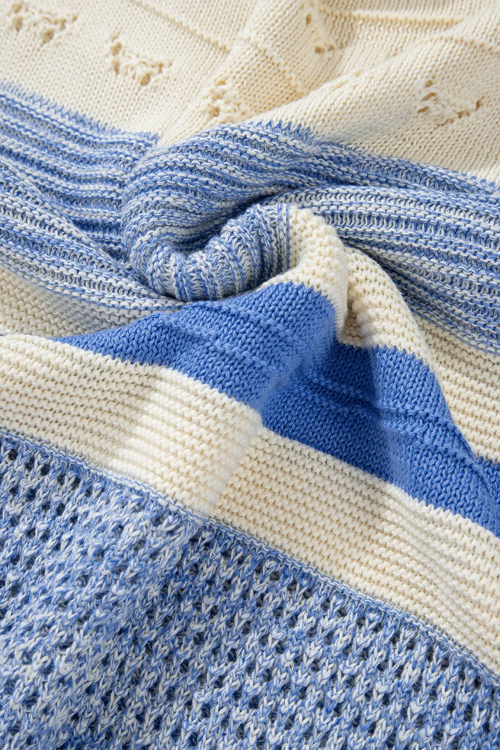 Contrast Round Neck Long Sleeve Sweater, image 7
