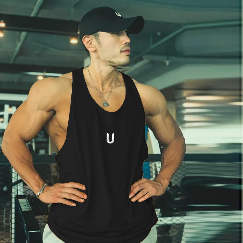 Men's Plus Size Round Neck Wide Strap Tank