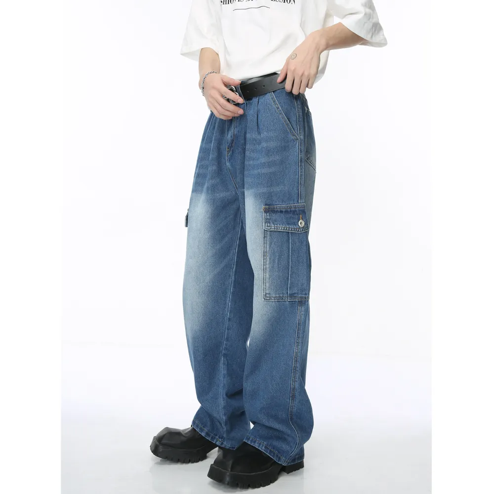 Baggy Jeans with Cargo Pockets, image 4