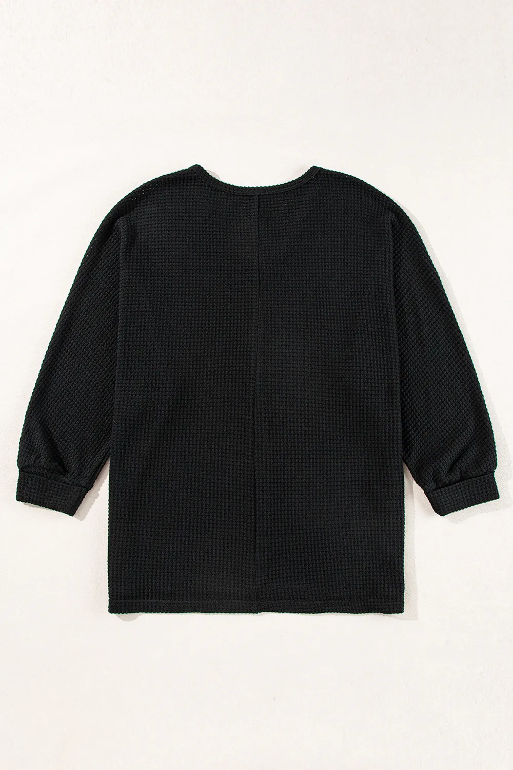 Side Slit V-Neck Long Sleeve Top, image 7
