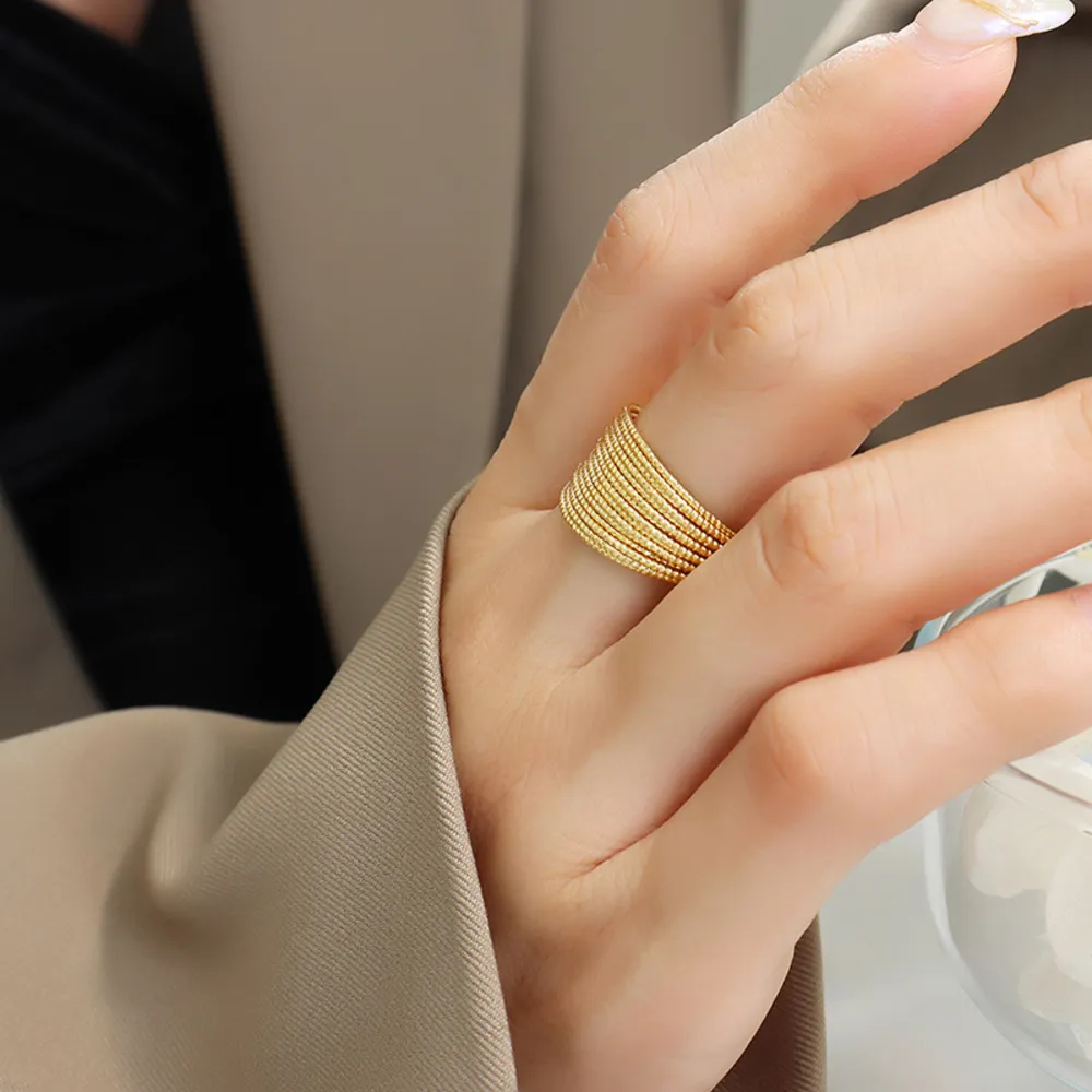 Titanium Steel Open Ring, image 2