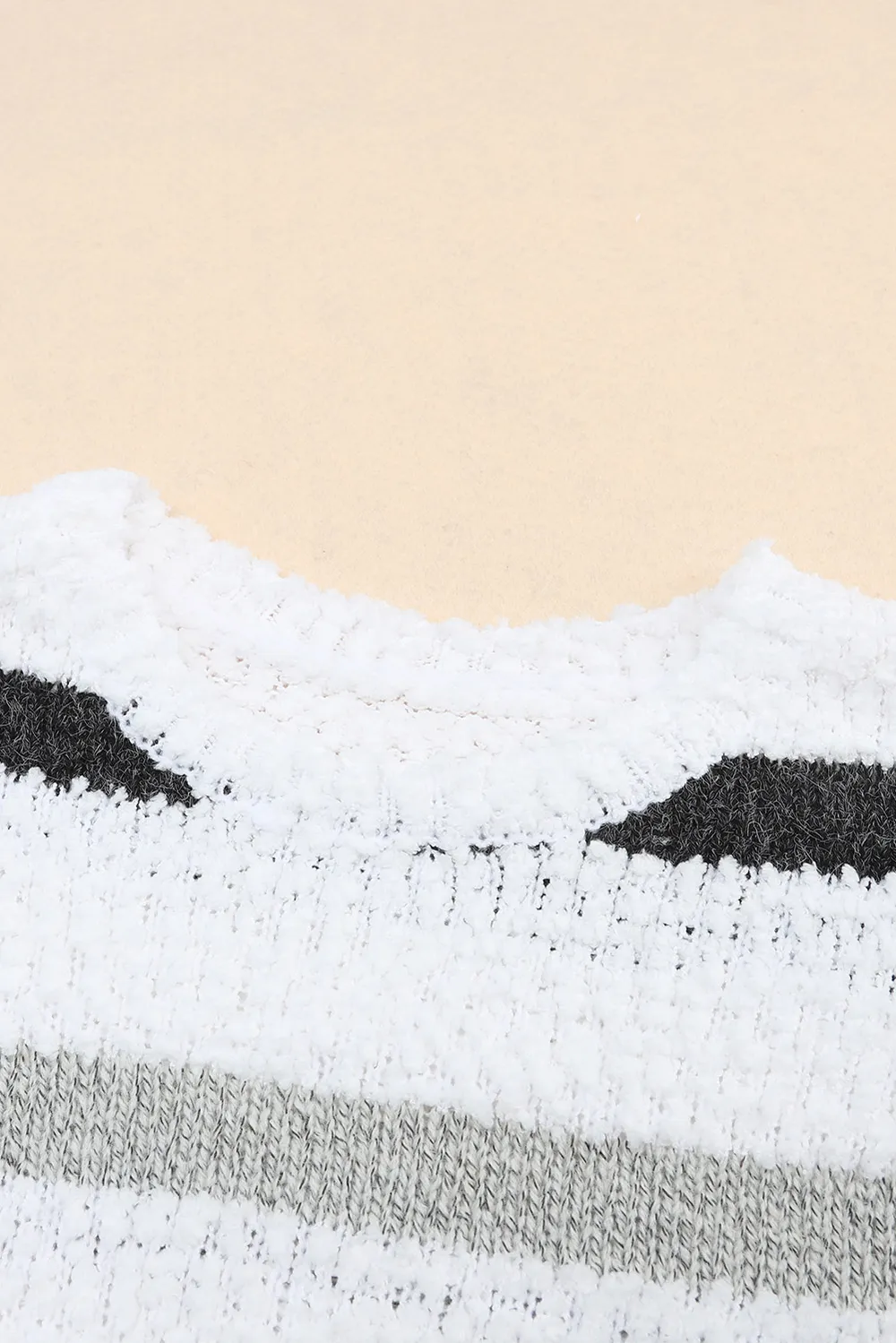 Striped Round Neck Dropped Shoulder Sweater, image 7