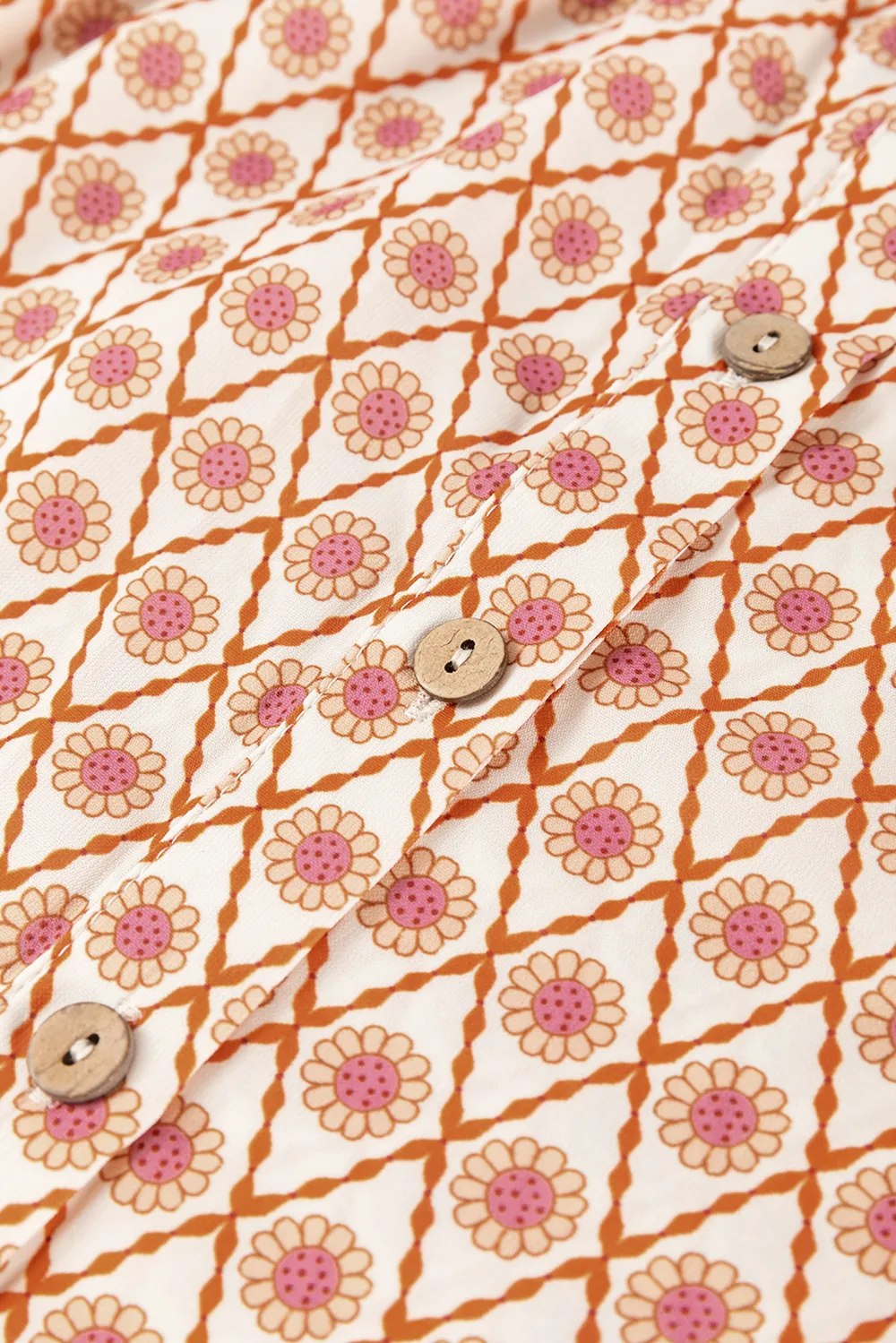 Printed Button Down Long Sleeve Shirt, image 3