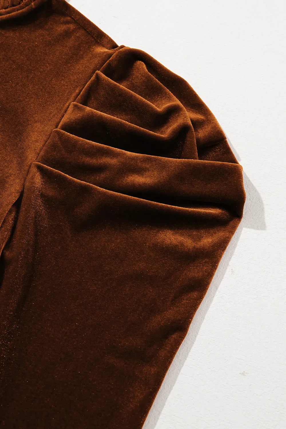 Frill Mock Neck Puff Sleeve Blouse, image 4