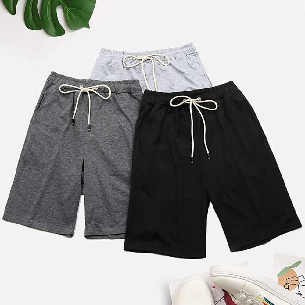 Drawstring Waist Three-Piece Shorts Set, image 3