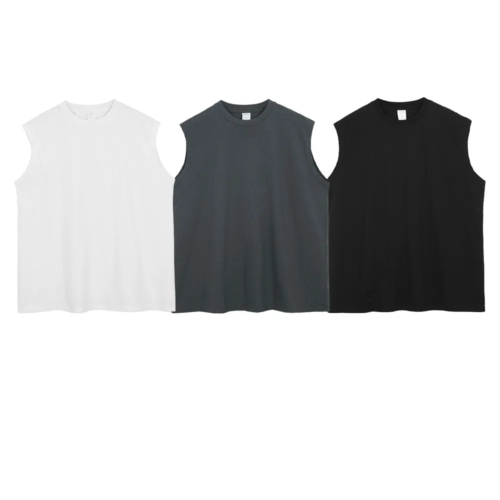 Men's Solid Color Round Neck Tank, image 7