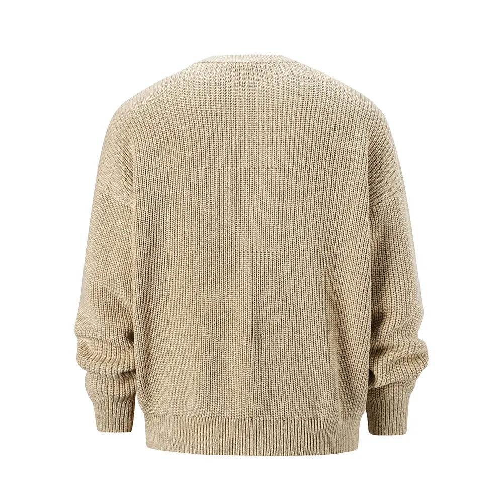Men's Round Neck Long Sleeve Sweater, image 3