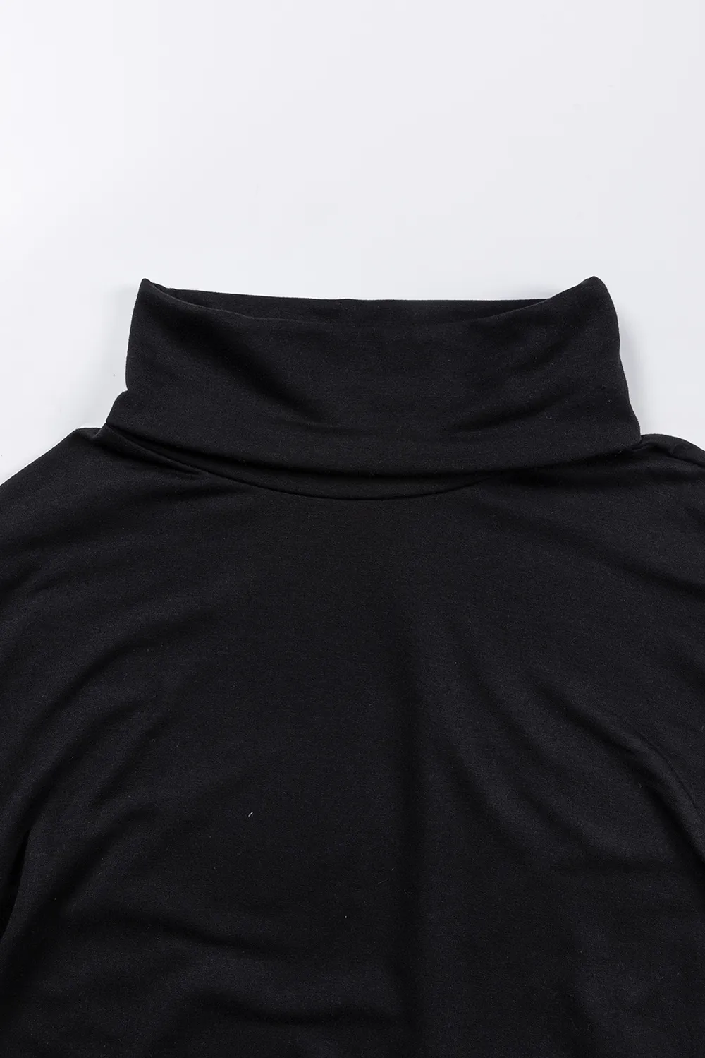 Side Slit High-Low Cowl Neck Long Sleeve Blouse, image 7