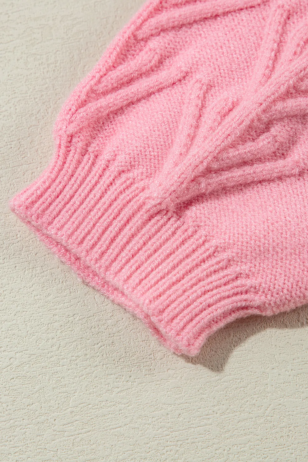Daisy Notched Long Sleeve Sweater, image 4