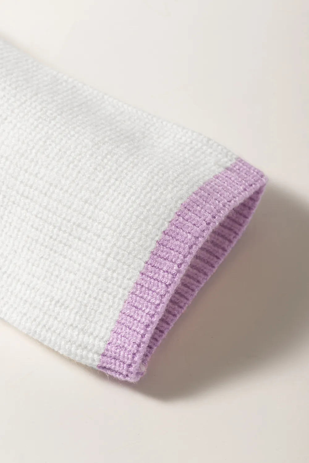 Contrast Half Zip Drop Shoulder Sweater, image 12