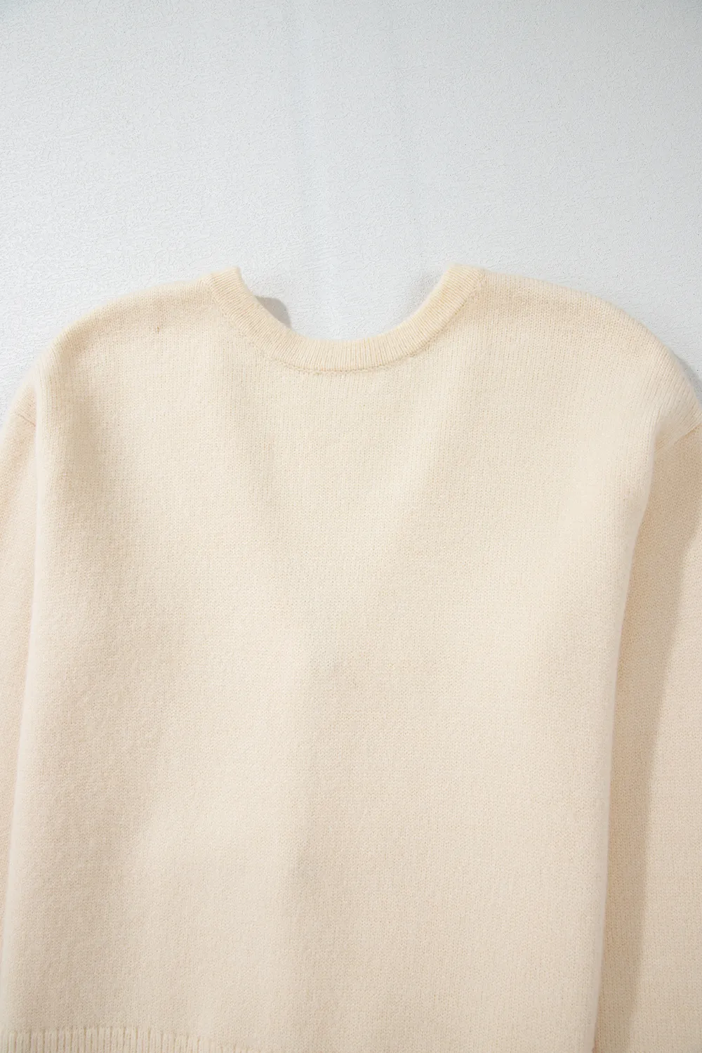 Bowknot Front V Neck Long Sleeve Sweater, image 6