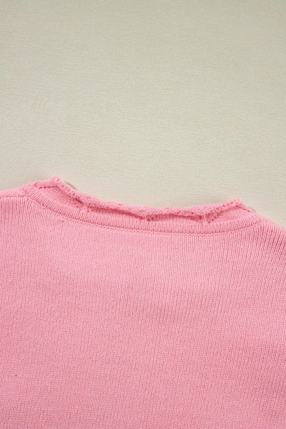 Daisy Notched Long Sleeve Sweater, image 6