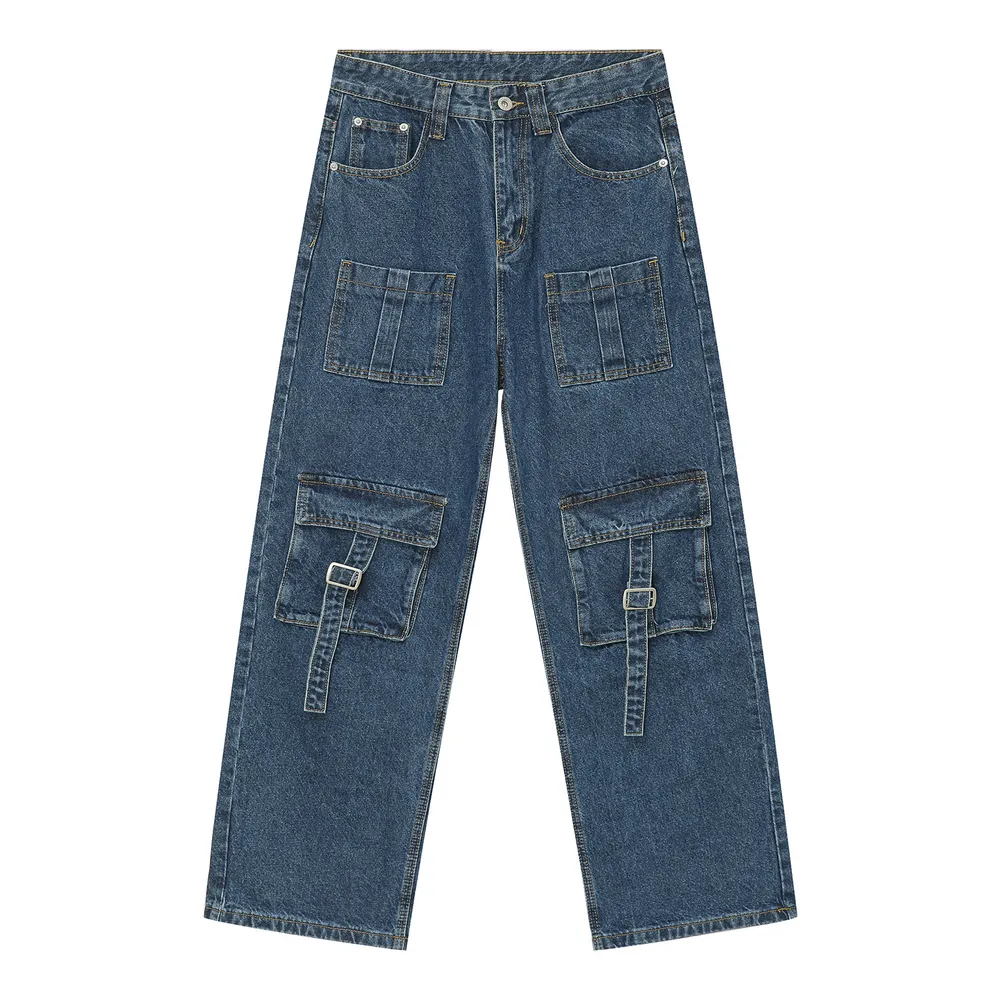 Mid Rise Men's Jeans with Cargo Pockets, image 7