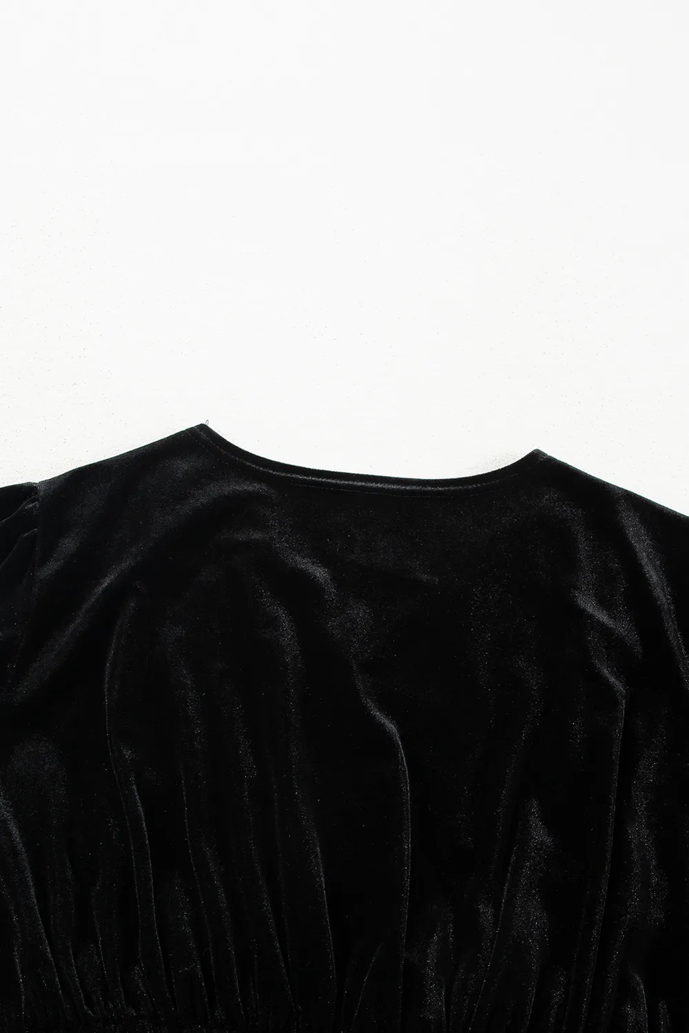Surplice Long Sleeve Velvet Dress, image 5