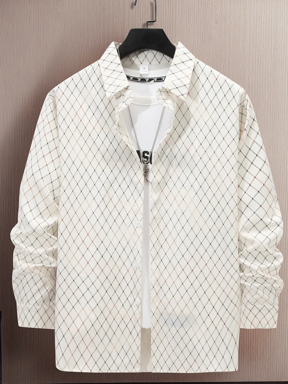 Men's Full Size Button Up Long Sleeve Shirt Plus Size, image 4