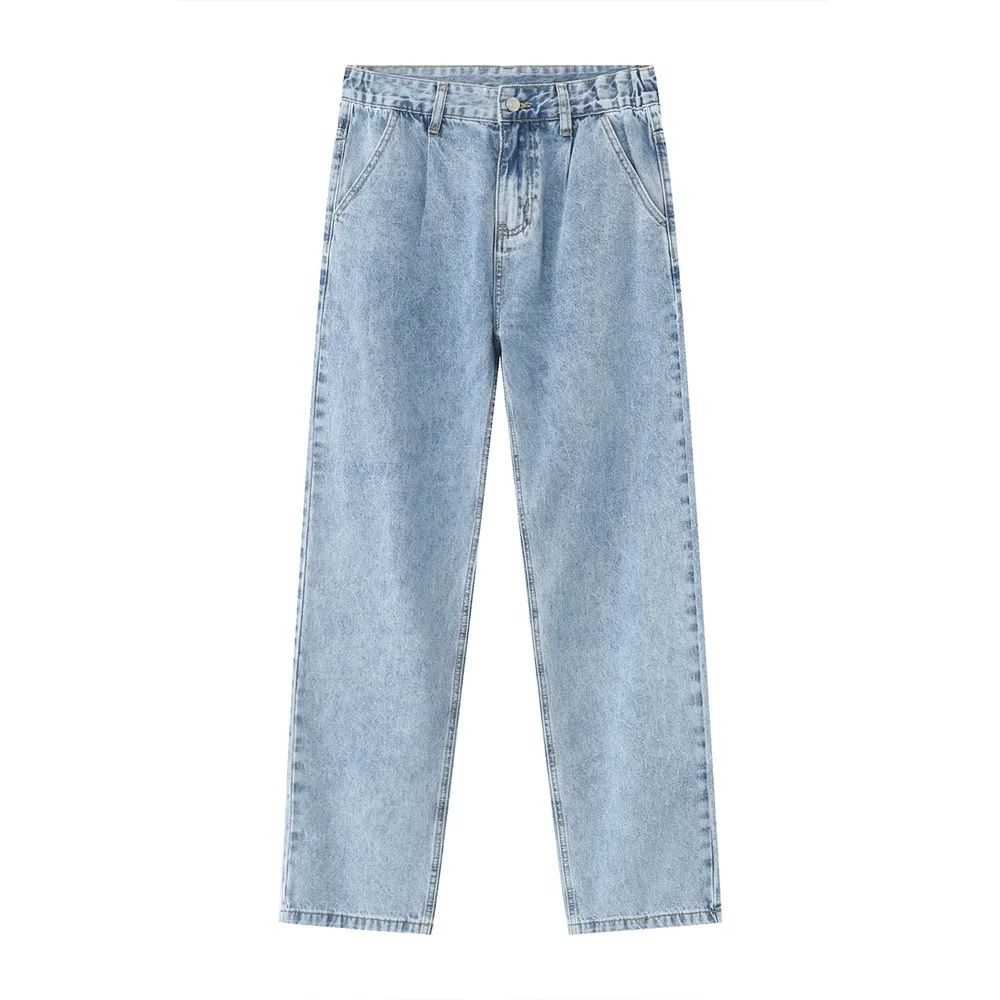 Mid Rise Baggy Jeans with Pockets, image 5
